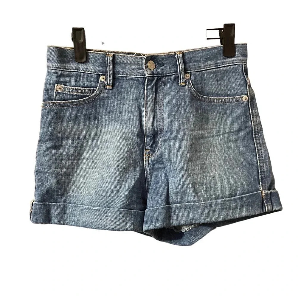 GAP SUPER HIGH RISE CUFFED DENIM SHORTS